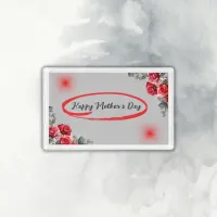 Floral Grey & Red Happy Mother's Day | Acrylic Tray