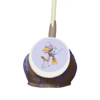 Cute Happy Cartoon Duck Running Through Flowers Cake Pops