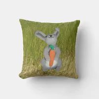 Pillow - Rabbit in Grass