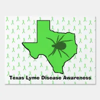 Texas Lyme Disease Awareness Yard or Protest Sign