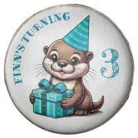 Boy's Birthday Party Otter Themed Personalized Chocolate Covered Oreo