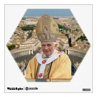 Pope Benedict XVI with the Vatican City Wall Decal