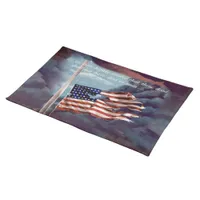 Fallen But Not Forgotten Smoke and Torn Flag Placemat