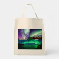 Northern Lights of Alaska Collage Tote Bag