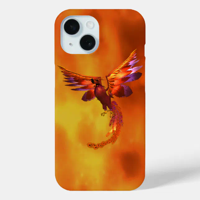 ... Against a Fiery Background iPhone 15 Case