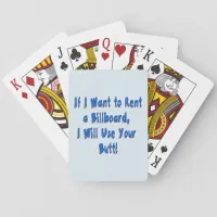 If I Want to Rent a Billboard Poker Cards