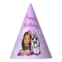 Happy Birthday Unicorn and Fairy Party Hat