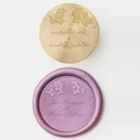 Romantic and Poetic Pastel Lilac Watercolor Wax Seal Stamp