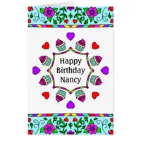 Jumbo Sized Birthday Card with Bonus Coloring Page