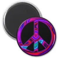 Psychedelic Peace Magnet