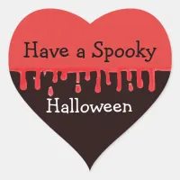 Have a Spooky Halloween Heart Sticker