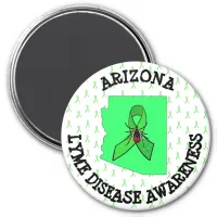 Arizona Lyme Disease Awareness Ribbons Tick Magnet