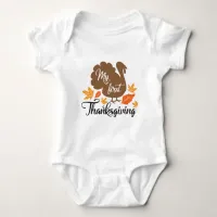 Thanksgiving Inspired Typography  Baby Bodysuit