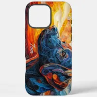 Black Labrador Retriever Portrait iPhone 16 Pro Max Case