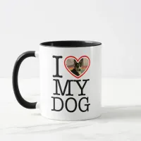 I Love My Dog Personalized Mug