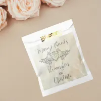 Wedding Favor Bags Peachl Mother-of-Pearl hues 