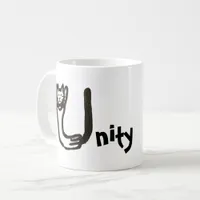 Mug - Cat Letter U with Name