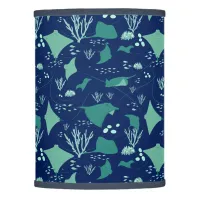 Stingrays Swimming Underwater Blue Ocean  Lamp Shade