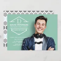 Classy Modern Stylish Elegant Photo Graduation Invitation