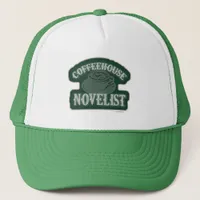 Writing Life Coffeehouse Novelist Slogan Trucker Hat