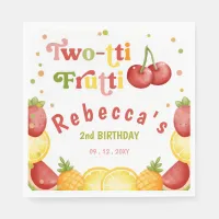 Two-tti Frutti Fruity Fun Second Birthday Party Napkins