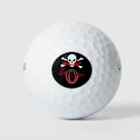 Jolly Roger O Monogram Initial Golf Balls