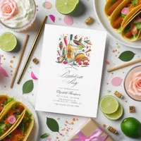 Festive Tacos & Tequila Fiesta Bachelorette Bash Invitation