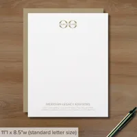 White Gold Custom Logo Letterhead