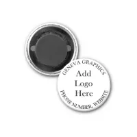 Add Your Logo and Business Information Small Magnet