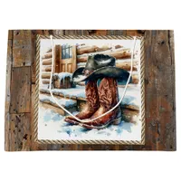 Cowboy Boots on the Front Porch Christmas Large Gift Bag