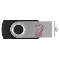 Pink Unicorn Flash Drive