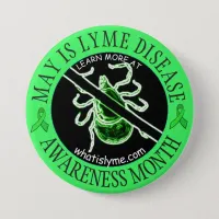 May is Lyme Disease Awareness Month Tick Button