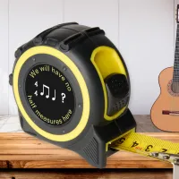 Funny Novelty Music Musical Pun Humor Tape Measure