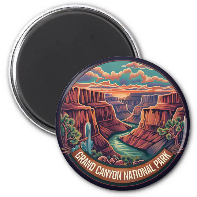 Vintage Grand Canyon National Park Arizona Magnet