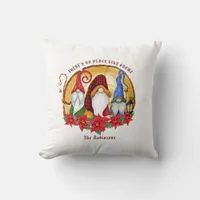 Nordic Christmas Gnome Throw Pillow