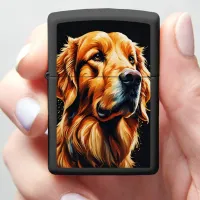 Golden Retriever's Gaze Zippo Lighter