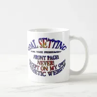 Front Page Online Never Coffee Mug