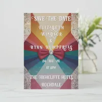 Colorful Elegant Rainbow Wedding Invitation 