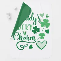 Daddys Lucky Charm Stroller Blanket