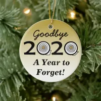 Goodbye 2020 A Year to Forget Toilet Paper Ceramic Ornament