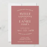 Simple + Clean Minimal Custom Wedding Invitation