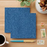 Faux denim Simple Casual Stationery Envelope