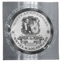 Vintage 60th Anniversary ID195 Napkin