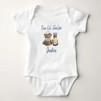 Our Little Sailor Personalized Baby Boy Baby Bodysuit