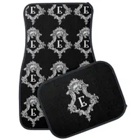 E Monogram Inital Set of Car Mats