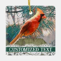 Birdwatching and Coffee Christmas Ornament