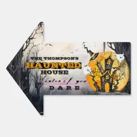 Halloween Haunted House Enter Dare Welcome Party Sign