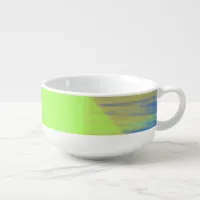 Abstract Art Brushstrokes Soup Mug