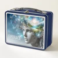 Embrace Surreality Fantasy World in My Mind Metal Lunch Box