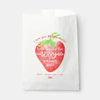 Love You Berry Much Strawberry Sweet Valentines Favor Bag